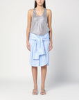 Giuseppe di Morabito Shirt dress in light blue with rhinestones