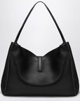 Ferragamo Large black leather tote bag