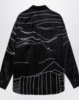 Ferragamo Black silk satin shirt