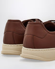 Ferragamo Brown leather sneakers