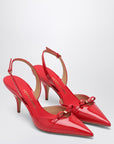 Ferragamo Gylla 70 Slingback in flame red