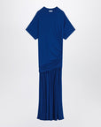 Ferragamo Long blue dress with draping