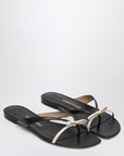 Ferragamo Mini Bow flip-flop black and powdery / regular fit