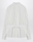Ferragamo White belted shirt in cotton blend