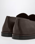 Ferragamo Dark brown leather loafer