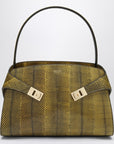 Ferragamo Hug Soft M bag in ginger/dark brown