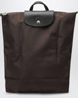 Longchamp Mocha coloured M Le Pliage Green backpack