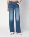 Mother The Mid Rise Maven Sneak jeans in washed blue