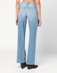 Mother Light blue The Spinner Zip Sneak jeans