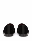Dolce & Gabbana DG logo velvet slippers