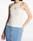 Balmain PB-embroidered tank top