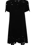 Ermanno Scervino Embroidered cotton short dress