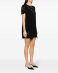 Ermanno Scervino Embroidered cotton short dress