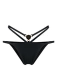 Versace Medusa-plaque strappy bikini bottoms