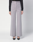 Victoria Beckham Pantalone Alina grey in wool