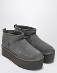 UGG Classic Ultra Mini grey boot with platform