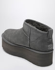 UGG Classic Ultra Mini grey boot with platform