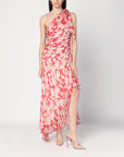 Victoria Beckham One-shoulder draped midi dress