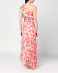 Victoria Beckham One-shoulder draped midi dress