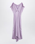 Victoria Beckham Petunia-coloured midi dress with ruffles