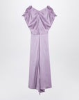 Victoria Beckham Petunia-coloured midi dress with ruffles