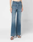 Victoria Beckham Wide jeans in faded blue