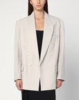 Victoria Beckham Pumice-coloured double-breasted jacket