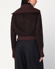 Victoria Beckham Brown zip-up cardigan