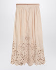 ZIMMERMANN Wylie cream colored midi skirt