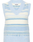 Ganni Striped sleeveless top