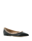 Valentino Garavani Rockstud Patent Leather Ballerina