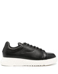 Emporio Armani tumbled leather sneakers