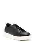 Emporio Armani tumbled leather sneakers