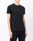 Emporio Armani logo patch short-sleeved T-shirt