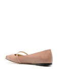 Jimmy Choo Elisa leather ballerina shoes