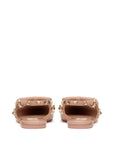 Valentino Garavani Rockstud Bow Slingback Ballerina In Patent Leather