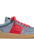 Valentino Garavani Upvillage Low Top Sneaker In Split Leather And Calfskin Nappa Leather