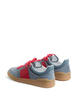 Valentino Garavani Upvillage Low Top Sneaker In Split Leather And Calfskin Nappa Leather