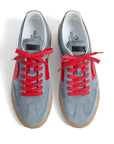 Valentino Garavani Upvillage Low Top Sneaker In Split Leather And Calfskin Nappa Leather