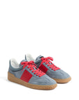 Valentino Garavani Upvillage Low Top Sneaker In Split Leather And Calfskin Nappa Leather