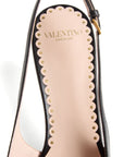 Valentino Garavani Bepointy 45mm Patent Leather and Kid Slingback Pumps