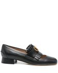 Valentino Garavani Vlogo Signature Calfskin Fringe Sabot Moccasin 25mm