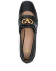 Valentino Garavani Vlogo Signature Calfskin Fringe Sabot Moccasin 25mm