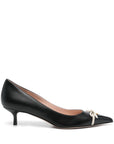 Valentino Garavani Bepointy Patent Leather and Kid Pumps 45mm