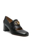 Valentino Garavani Vlogo Signature Calfskin Pumps With Fringes 55mm