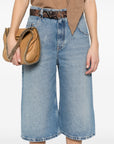 Stella McCartney cotton denim bermuda shorts