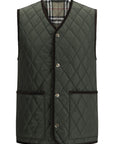 Burberry diamond-quilted sleeveless jacket