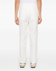 Brunello Cucinelli linen blend drawstring trousers