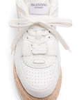 Valentino Garavani Freedots XL Sneaker in Calfskin and Cork