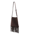 Valentino Garavani Nellcote suede leather shoudler bag